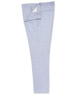 Striped Elasticated Waist Stretch Jersey Tailored Trouser
